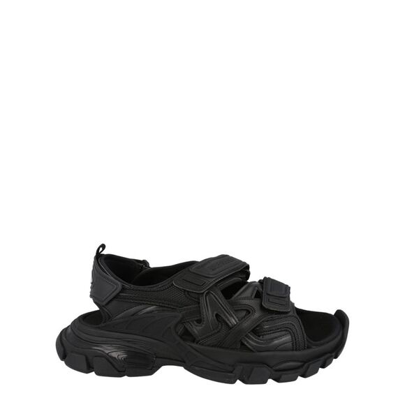 Balenciaga Monochrome Track Sandals Black Mens - Picture 1 of 6
